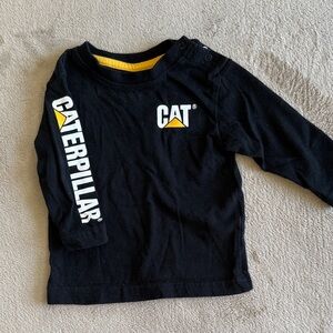 Caterpillar Baby Black and Yellow Long Sleeve Tee